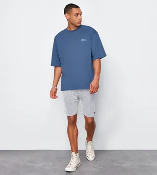 Printed Oversized Short Sleeves T-Shirt