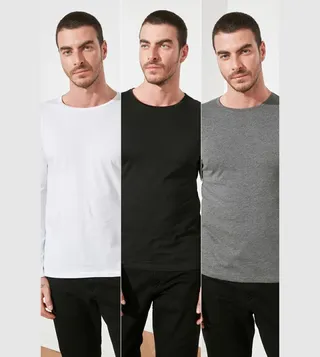 Pack of 3 Basic Regular Fit T-Shirt