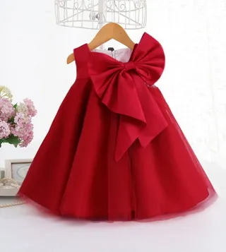 Big Bow Front Party Dress