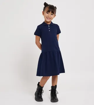 Logo Embroidered Polo Dress