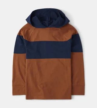 Boy's Color Block Long Sleeves Hoodie