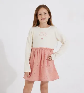 Aero Girl's Long Sleeves Knitted Dress