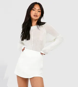 Crepe Wrap Skort