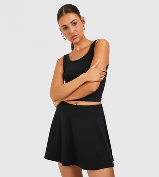 Active Fabric Tennis Skirt with Built In Shorts