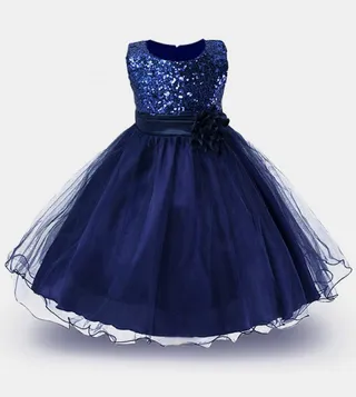 Sequined Fit and Flare Party Dress