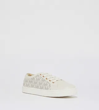 IVY REBECA Monogram Printed Lace-Up Sneakers