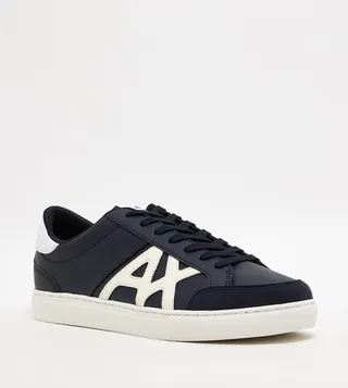 Logo Detail Lace Up Sneakers