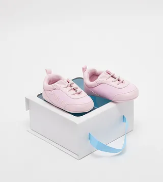 Tech Racer Layette Lace Up Booties