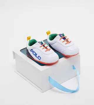 Tech Racer Layette Lace Up Booties