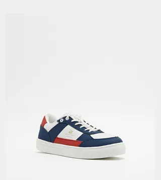 Color Block Lace-Up Sneakers
