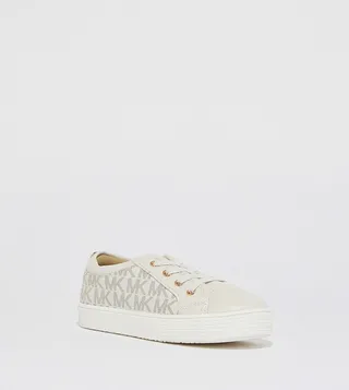 IVY REBECA Monogram Printed Lace-Up Sneakers