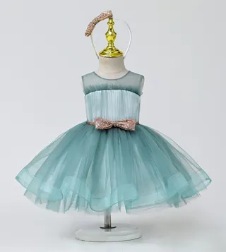 Fit and Flare Party Dress with Hair Band