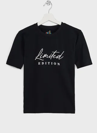 Girls Text Printed T-Shirt