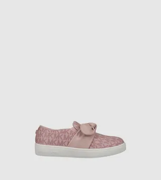 JEM BOW Monogram Printed Slip On Shoes