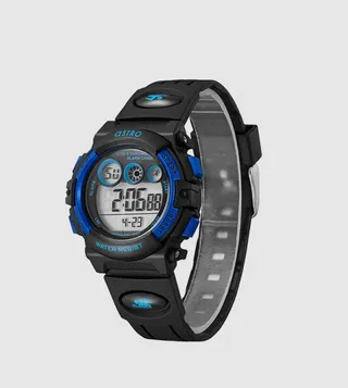 Blue Dial Digital Watch