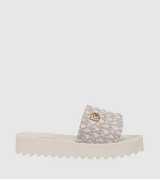 TEAGAN Monogram Patterned Slides