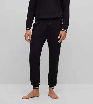 Side Striped Drawstring Waist Joggers