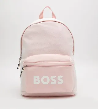 Logo Printed Zip Around Backpack
