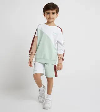 Color Block Shorty Co-Ord Set