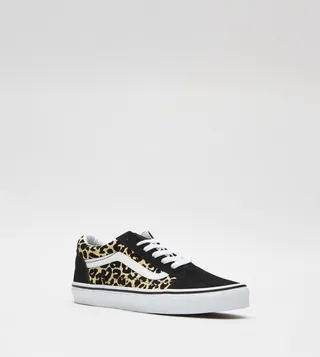 Printed Logo Detail Lace-Up Sneakers