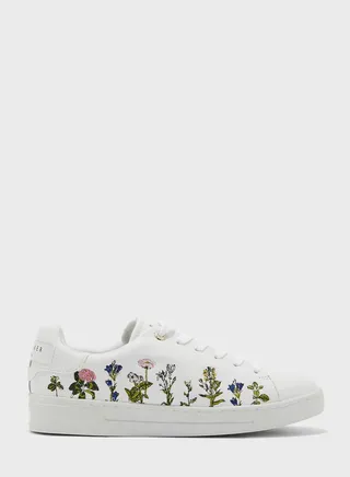 Acea Bouquet Embroidered Cupsole Sneakers