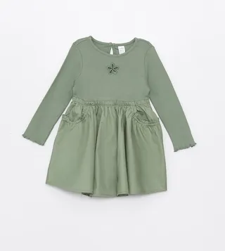 Embroidered Long Sleeves Dress