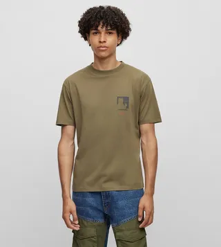 Back Printed Crew Neck T-Shirt