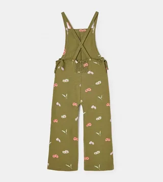 Floral Print Cotton Jumpsuit