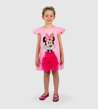 Mickey Mouse Printed Casual Dress
