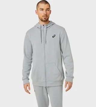 Logo Embroidered Full-Zip Hoodie