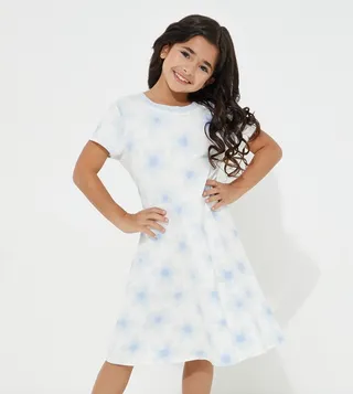Older Girl's Print Skater Dress