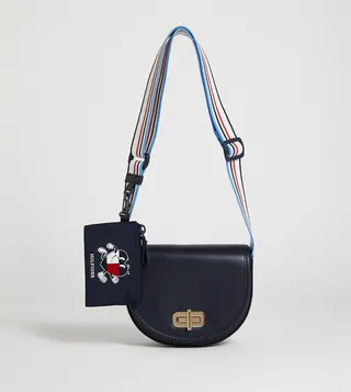 Turnlock Crossbody Bag with Coin Pouch