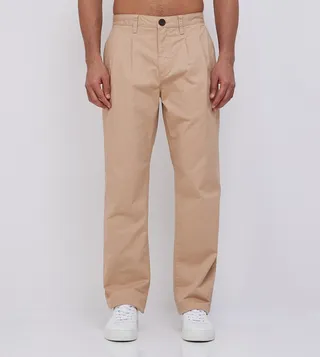 Solid Straight Fit Casual Pants