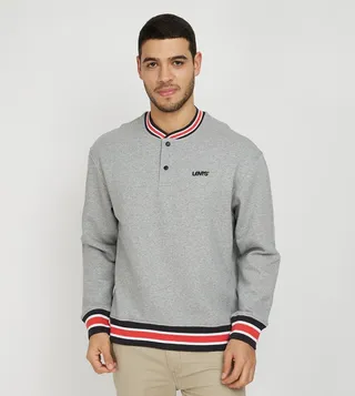 Logo Detail Contrast Trim Sweatshirt