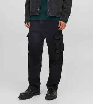 SBD 312 Faded Relaxed Fit Cargo Jeans