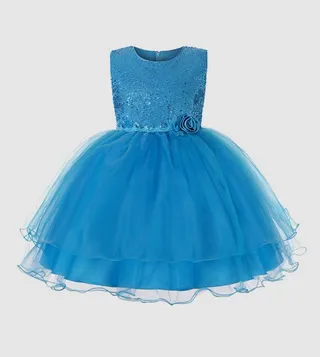 Glitter Princess Embellished Tulle Dress