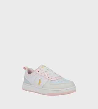 POLO COURT II Color Block Lace-Up Sneakers
