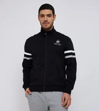 Logo Embroidered Zip-Through Jacket