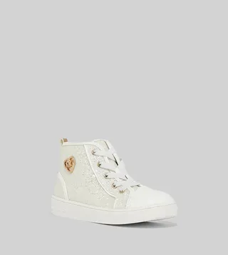 JEM SPLIT Embellished High Top Sneakers
