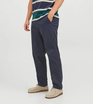 Solid Straight Fit Trousers