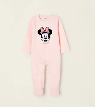 Minnie Mouse Printed Long Sleeves Sleepsuit