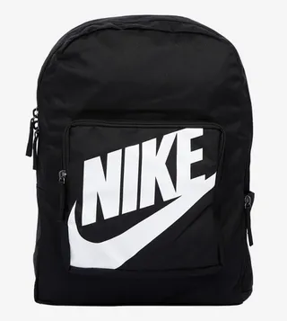 Logo Printed Multiple Zip Pockets Classic Backpack