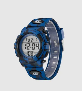 Blue Dial Digital Watch