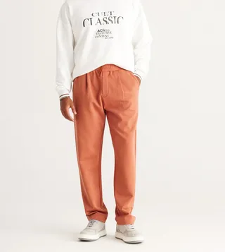 Elastic Waist Loose Fit Trousers