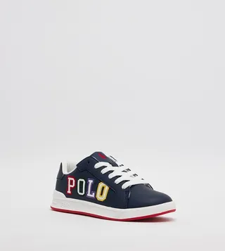 Heritage Court II Embroidered Children Low Top Sneakers