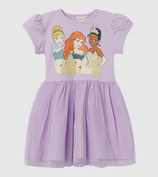 Disney Princess Printed Fit and Flare Dress