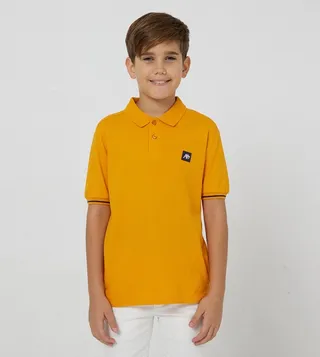 Aero Boys Logo Badge Detail Polo T-Shirt