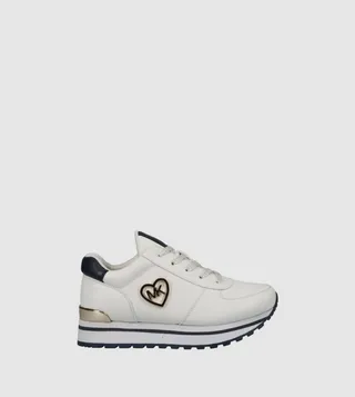 MONIQUE Logo Metal Lace Up Sneakers