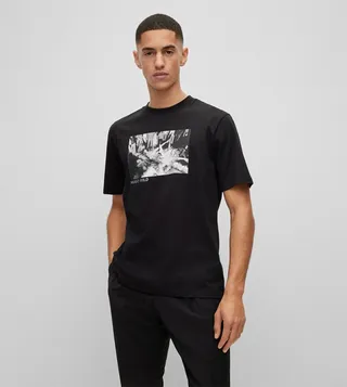 Graphic Print Crew Neck T-Shirt