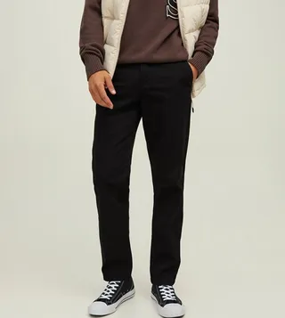 Solid Relaxed Fit Chino Pants